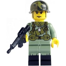  ToyWiz Exclusive Minifigure Vietnam U.S. Army Grunt Featuring BrickArms M16