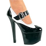 SKY-333 6 3/4" Stiletto Heel Mary Jane Spectator PF Pump