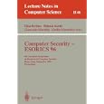 Computer Security - ESORICS 96: 4th European Symposium on Research in Computer Security,...