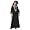 White Applique Motifs Caftan (Small Petite)