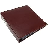 We R Memory Keepers 8-1/2-Inch by 11-Inch Faux Leather 3-Ring Binder, Burgundy