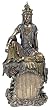 Kuan Yin on Memoir Rock Figurine - Cold Cast Resin - 16'' Height Kuan Yin on Memoir Rock Figurine - Cold Cast Resin - 16'' Height