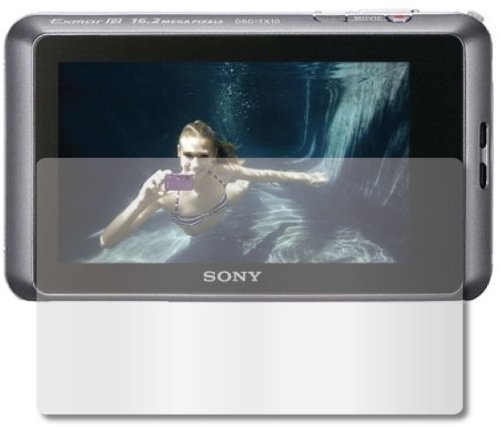 3x Sony CyberShot DSC-TX10 Digital Camera Premium Clear LCD Screen Protector Cover Guard Shield Film Kit, No cutting is required! Perfect fit with satisfaction guaranteed!