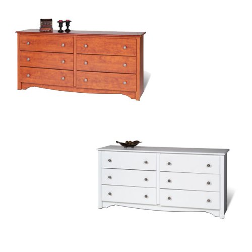 Monterey White 6 Drawer Dresser