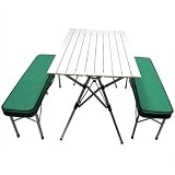 Deluxe Picnic Bench Set Folding Picnic Table With Carrying Suitcase