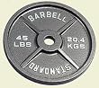 45 Pound Olympic Weight Plates - 1 Pair