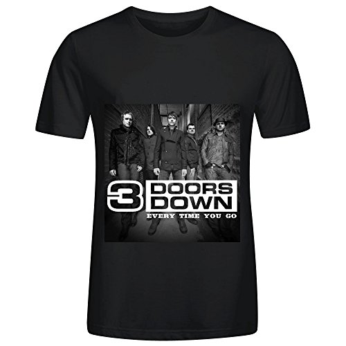 3 Doors Down Every Time You Go Tour 80s Mens Crew Neck Art Tee Black