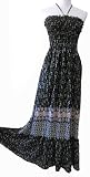 Maxi boho Floral long party smock chiffon flower tude hippie dress