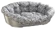 Ferplast 70228099 Kunststoffbett für Hund und Katze mit herausnehmbare gepol. Baumwollbezug, Sofa 8, ca. 92 x 69.5 x 30 cm