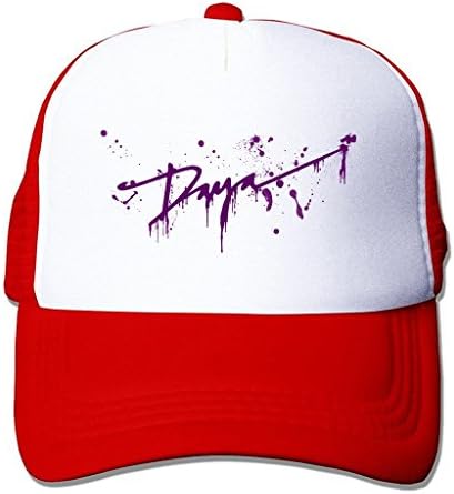 BYPGLT Daya Design Adjustable Printing Mesh Cap Snapback Unisex Custom Hats Red