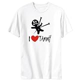 I Love Tammy - Voodoo Doll Female Names Mens T-Shirt (White, Sizes X-Small - XXX-Large)