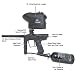 Smart Parts Vibe Beginner Paintball Marker Package 20 oz CO2 Tank
