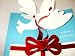 クリスマスカード　8枚入り　POP-UP CARD/Doves with Gift AJ-246