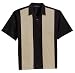 Port Authority Retro Bowling Shirt (S300B) Large Black-Light Stone [Apparel]