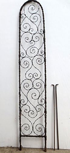 Lovely Spirals Tall Barbed Wire Spirilian Trellis Made to Order
