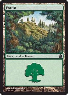 Magic: the Gathering - Forest (246/249) - Theros - Foil