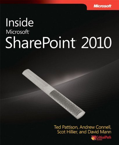 Inside Microsoft SharePoint 2010 (Developer Reference) 1st edition by Connell, Andrew, Mann, David, Pattison, Ted, Hillier, Scot (2011) Paperback