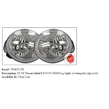 05-08 Infiniti FX35 OEM Fog Lights with Wiring Kit & Switch by Kasei