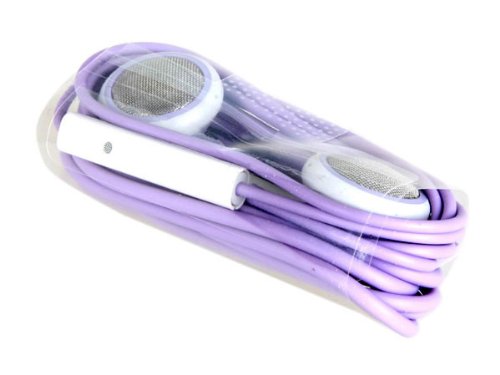 Earphone Headphones with Remote Mic for iPhone 5 4 4S iPod iPad Purple