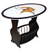 Minnesota Vikings Wood End Table With Glass Cover