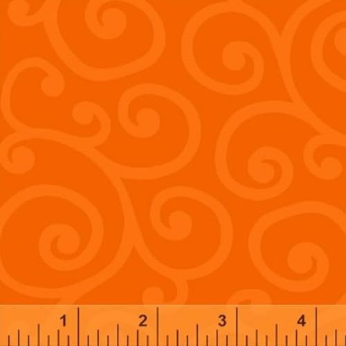 Quilting Fabric - Spin by Whistler Studios Orange - Windham Fabrics - Per Yard