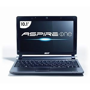 Acer Aspire One AOD250-1924 10.1-Inch Black Netbook - 7.5 Hour Battery Life