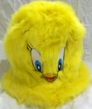 Warner Brothers Looney Tunes Plush Tweety Bird Plush Stuffed Jumbo Huge Furry Hat, One Size Fits All Great for Halloween Costume