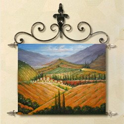 Tuscany Hand Painted Oil Painting Tapestry