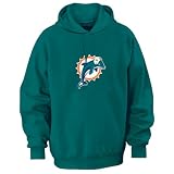 Miami Dolphins Aqua Tek Patch Hooded Sweatshirt