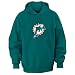 Miami Dolphins Aqua 2010 Tek Patch Hooded Sweatshirt