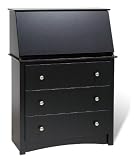Prepac BSD-3344 - 32 Inch Sonoma Secretary Desk in Black..