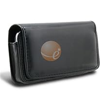 Horizontal Leather Case for Samsung Omnia i900, Black