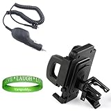 Smart Phone Rotatable Car Window Vent Mount Accessories Kit: Black Compatib ....