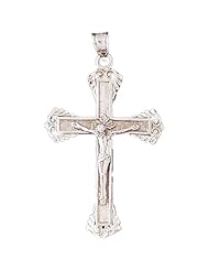 CleverEves 14K White Gold Cross Pendant 7.1 - Gram(s)