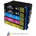 5 x Stylus SX235W High Quality Compatible Printer Ink Cartridges - B/C/M/Y 1 full set plus 1 extra Black T1285 - (Also compatible with S22, SX125, SX130, SX420W, SX425W, SX435W, SX445W 2 black, 1 cyan, 1 magenta, 1 yellow, cartuchos de tinta