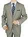 Gino Valentino 2 Piece Men's Side Vents Jacket Flat Front Pants 2 Button Suit