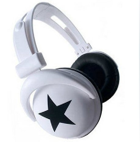 Mix-style Stereo Star Headphones for Mp3 Mp4 Pc Md Cd