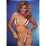 70s Pin Up, Anita Merritt in Striped Bikini, Photo Print Poster - 22x28