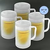 FROSTY FREEZER MUGS 35 OZ. FOR A JUMBO THIRST (SET OF 4)