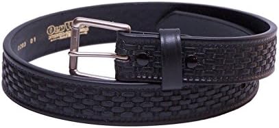 Mens CCW 1.5 Inch Gun Belt Made in the USA - Black 44 Basketweave
