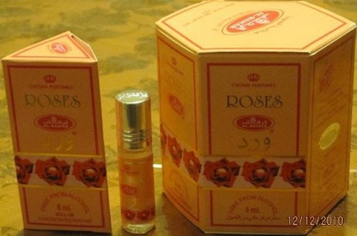 Roses - 6ml (.2oz) Roll-on Perfume Oil by Al-Rehab (Crown Perfumes) (Box of 6)