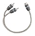 Tsunami RCA701-Y1 RCA 1/Female to 2/Male Y Connector Cable (6 Inch, Gray)