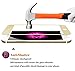 iphone 6s screen protector,Yoyamo 3D Full Cover High Definition Round Angle Crystal Clear High Response Hard Tempered-Glass Screen Protector for Apple iPhone 6 and 6s (Gold)