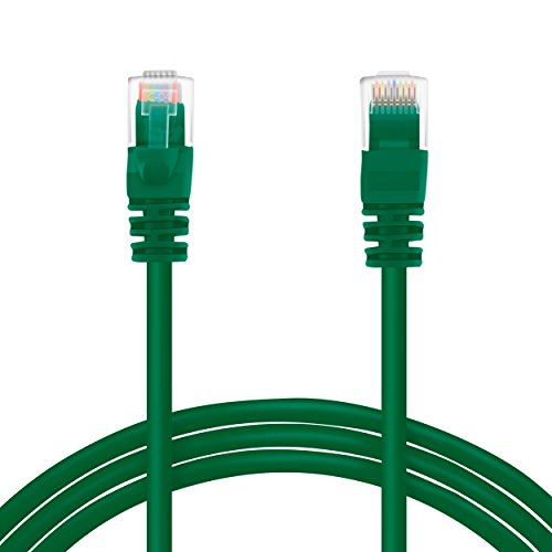 GearIt 20 Feet Cat 6 Ethernet Cable Cat6 Snagless Patch - Computer LAN Network Cord, Green [Lifetime Warranty]