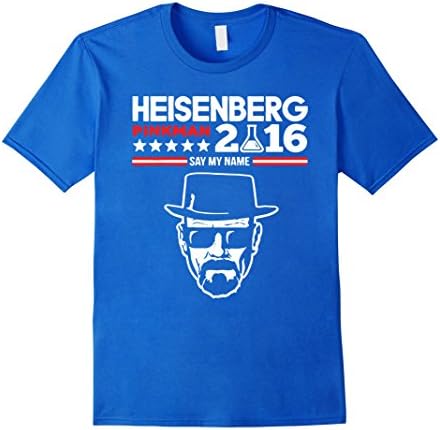 Men's HEISENBERG PINKMAN 2016 SAY MY NAME T-Shirt 2XL Royal Blue