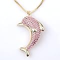 Nice Buckeye 18K Gold Plated Fashion Style Friendly Cute Dolphin Shape Pendant Necklace