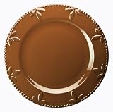 Signature Sorrento 8-Inch Salad Plates,  Set of 6 , Chocolate Brown