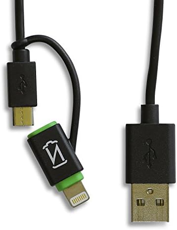 VoltNow 2-N-1 Micro USB Cable with Lightning Adapter for iPhone/iPad (MFi Certified)