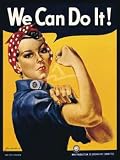 We Can Do It! by Jh Miller. Art Print Poster 18 inches width by 24 inches height. Highest Quality Art Poster Print