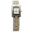 CROTON Women's Two Tone Watch with Rectangular White Dial. Model: C1282511TTDW.